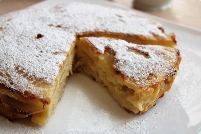 Пирог с яблоками: простой рецепт