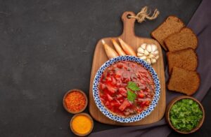 Рецепт постного борща со свежими или сушёными грибами