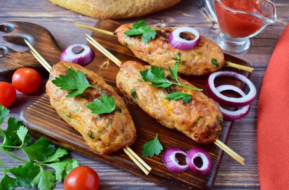 Рецепт куриного люля-кебаба в духовке
